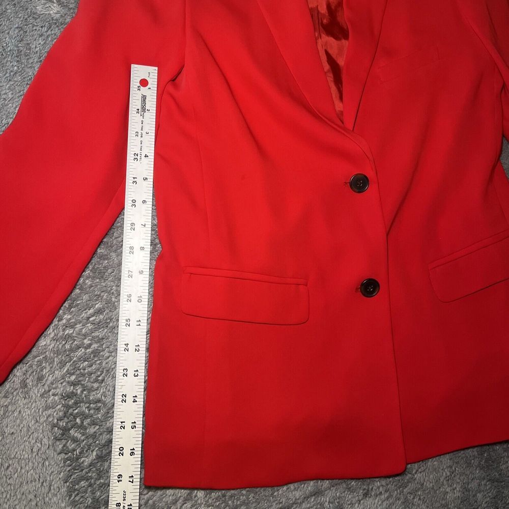 Babaton Women's Red Blazer SZ XS Long Sleeve Dry Clean Only Polyester - Picture 2 of 16